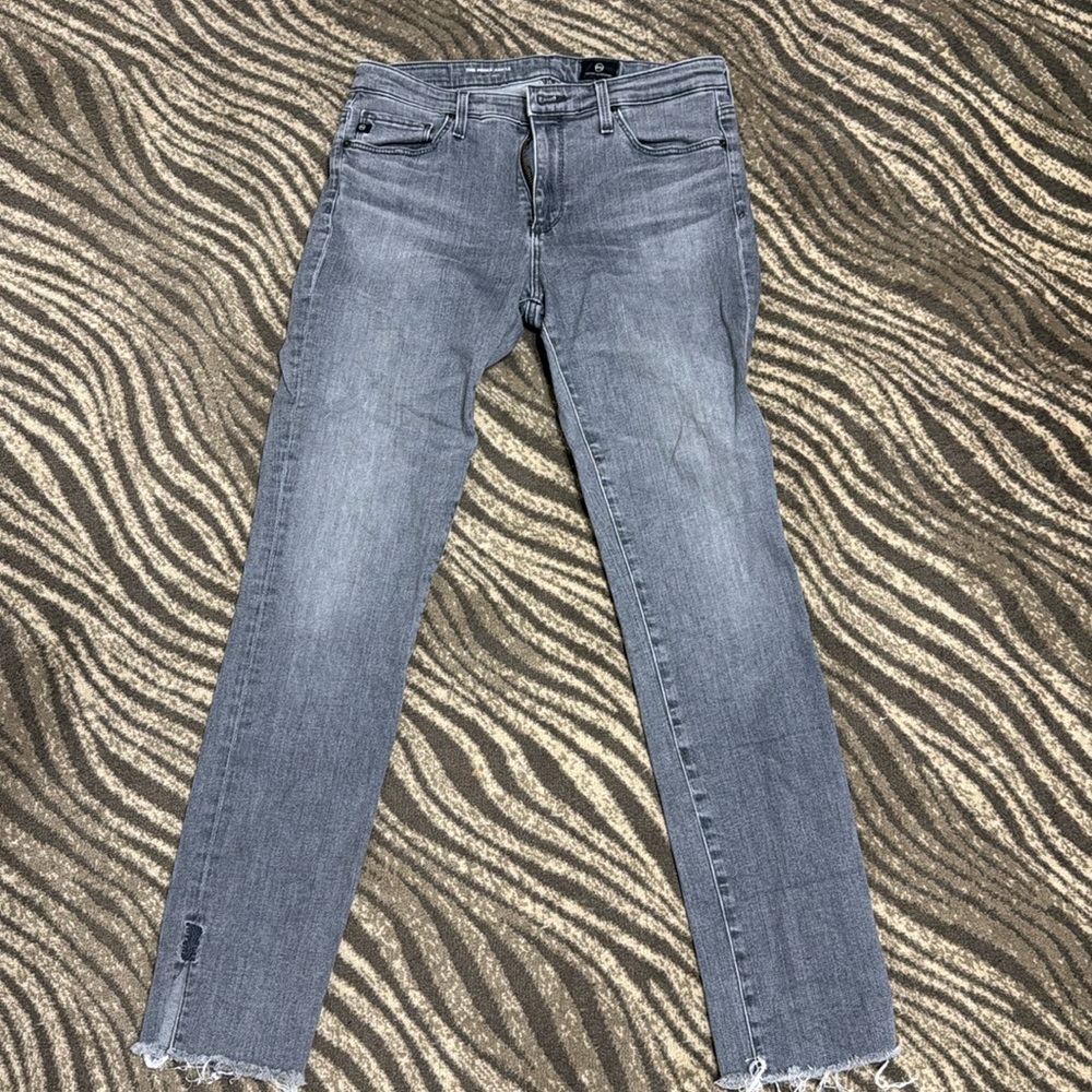 AG grey denim stretch jeans size 28R